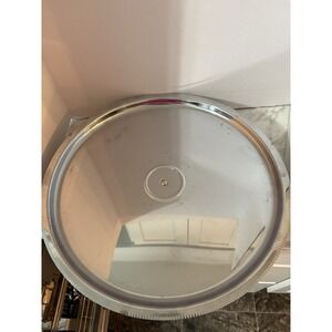 Vintage Kromex Chrome Lazy Susan Serving Tray. MCM. Made in USA. 16" Round